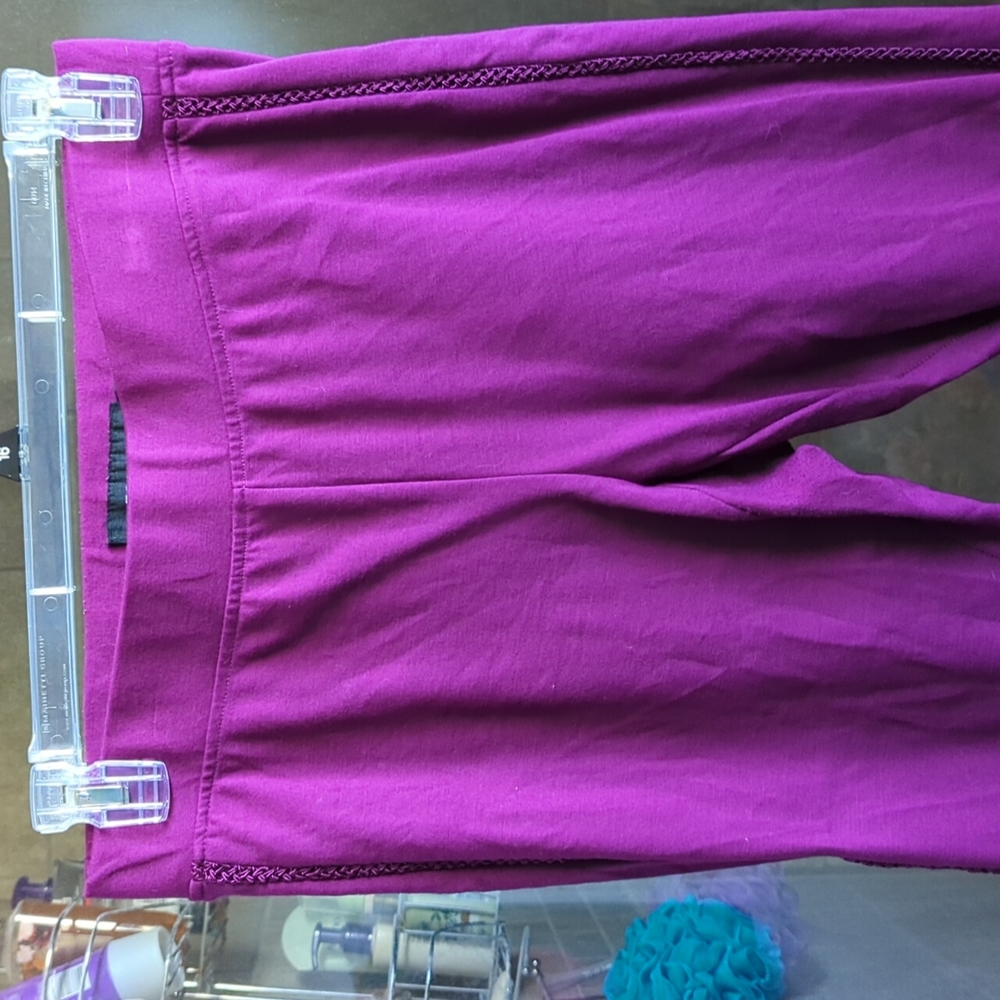 Torrid Ponte Purple Cropped Pants